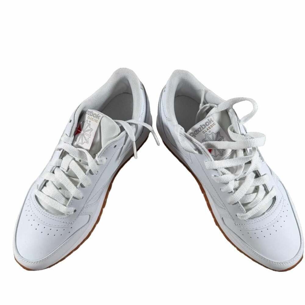 Reebok Classic Leather White Gum Women's Shoes Size 8